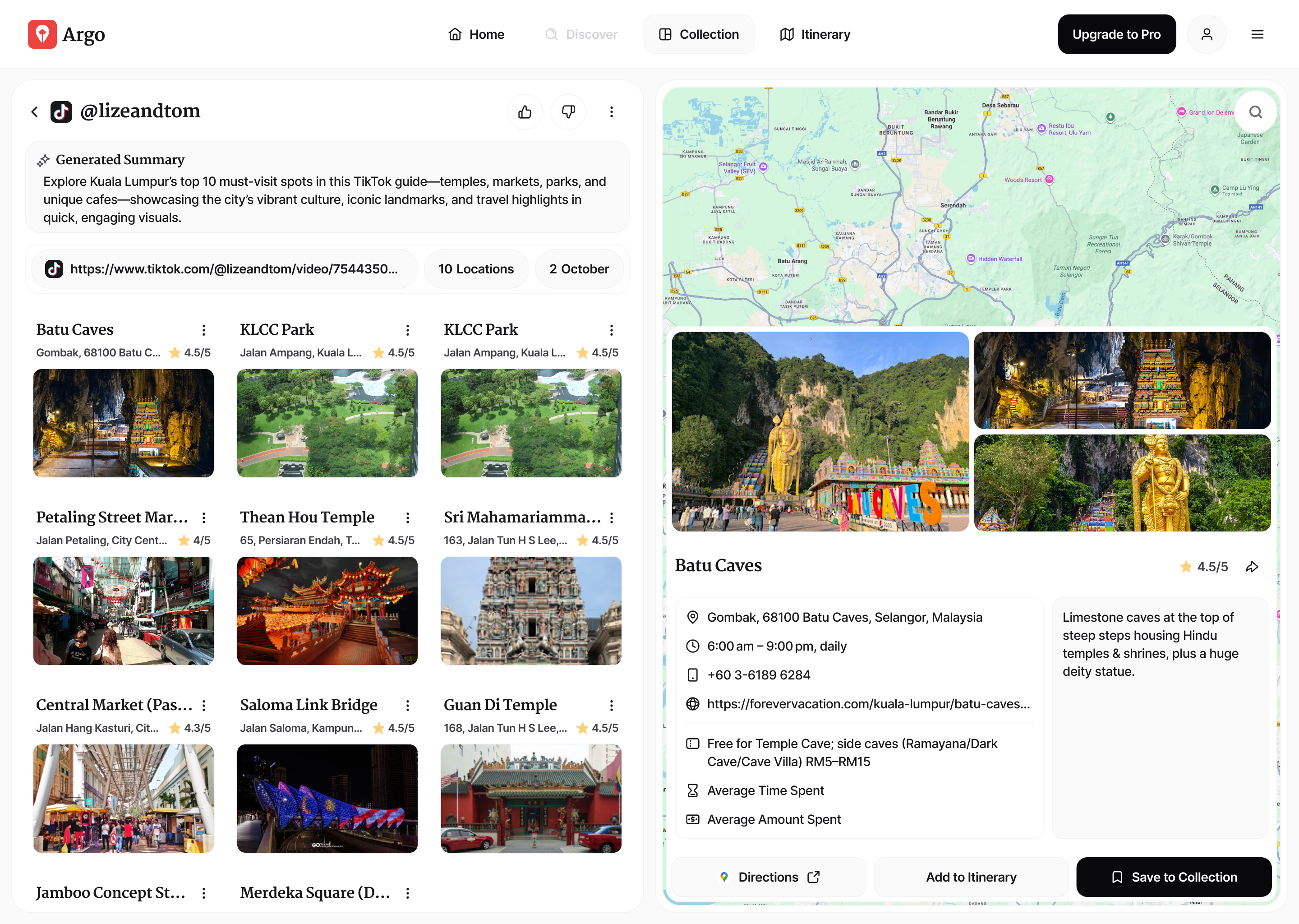 Collections — Organize locations by theme or destination